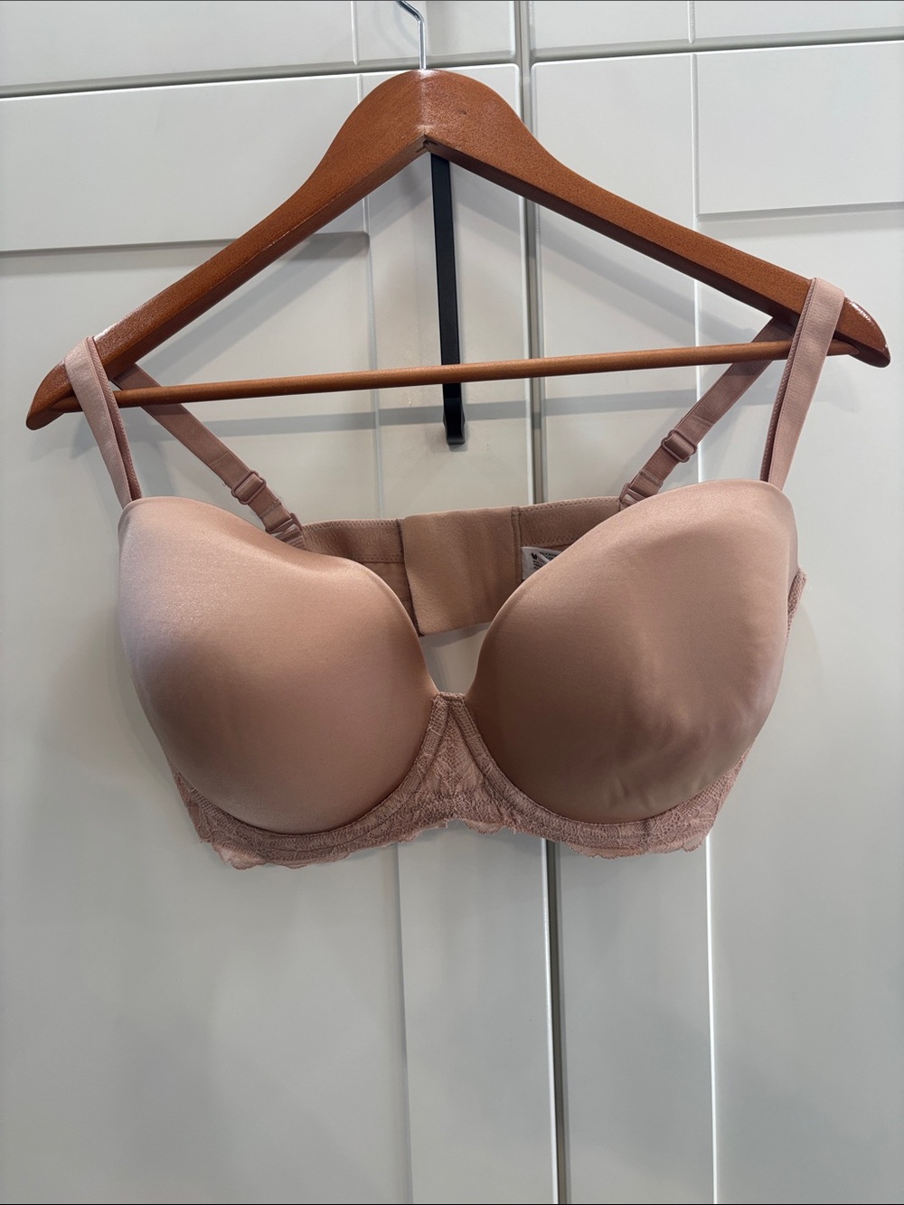 Wacoal Smooth Lace-Trim T-Shirt Bra in Blush Taupe